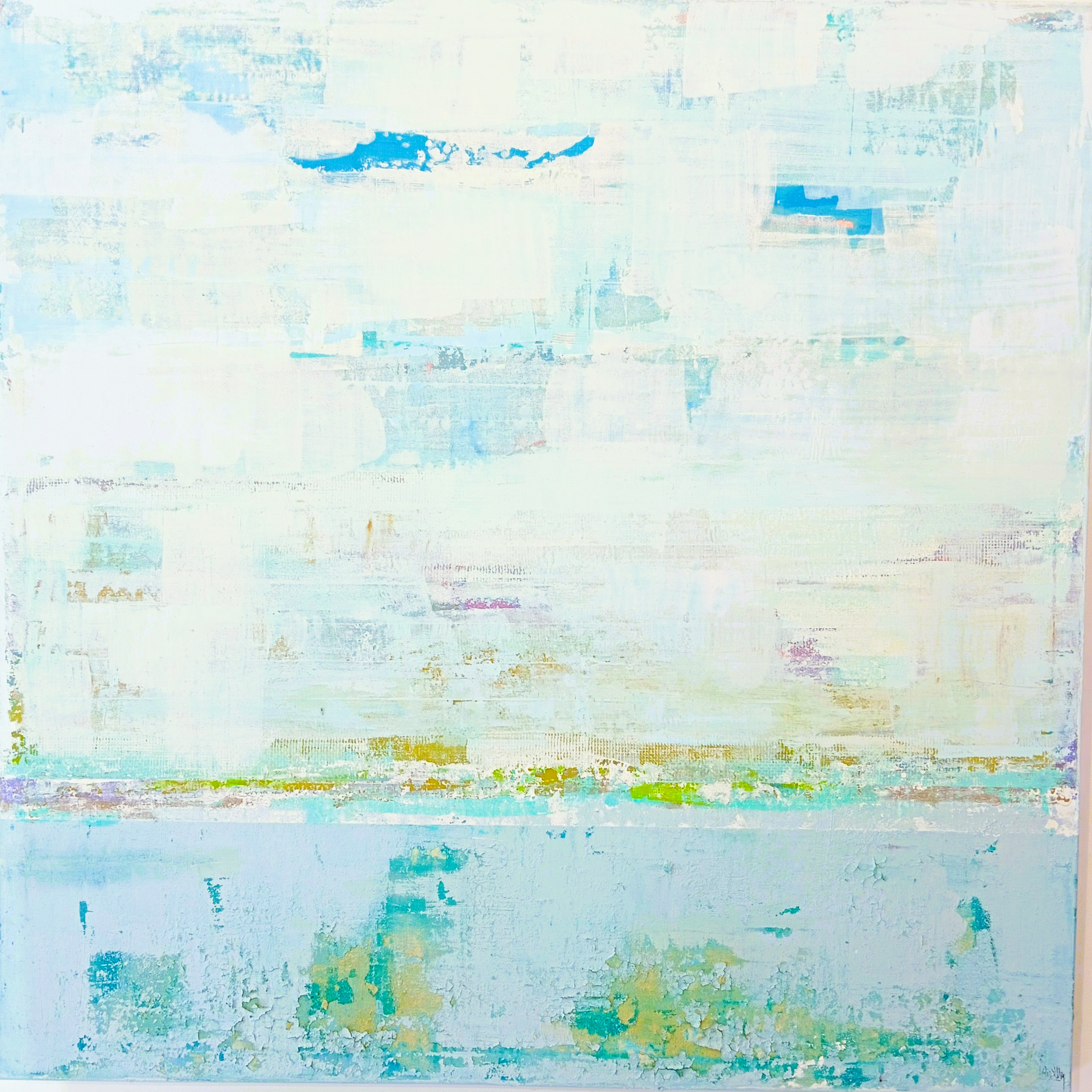 Peinture d'Anne Anderruthy, série des carrés (2)