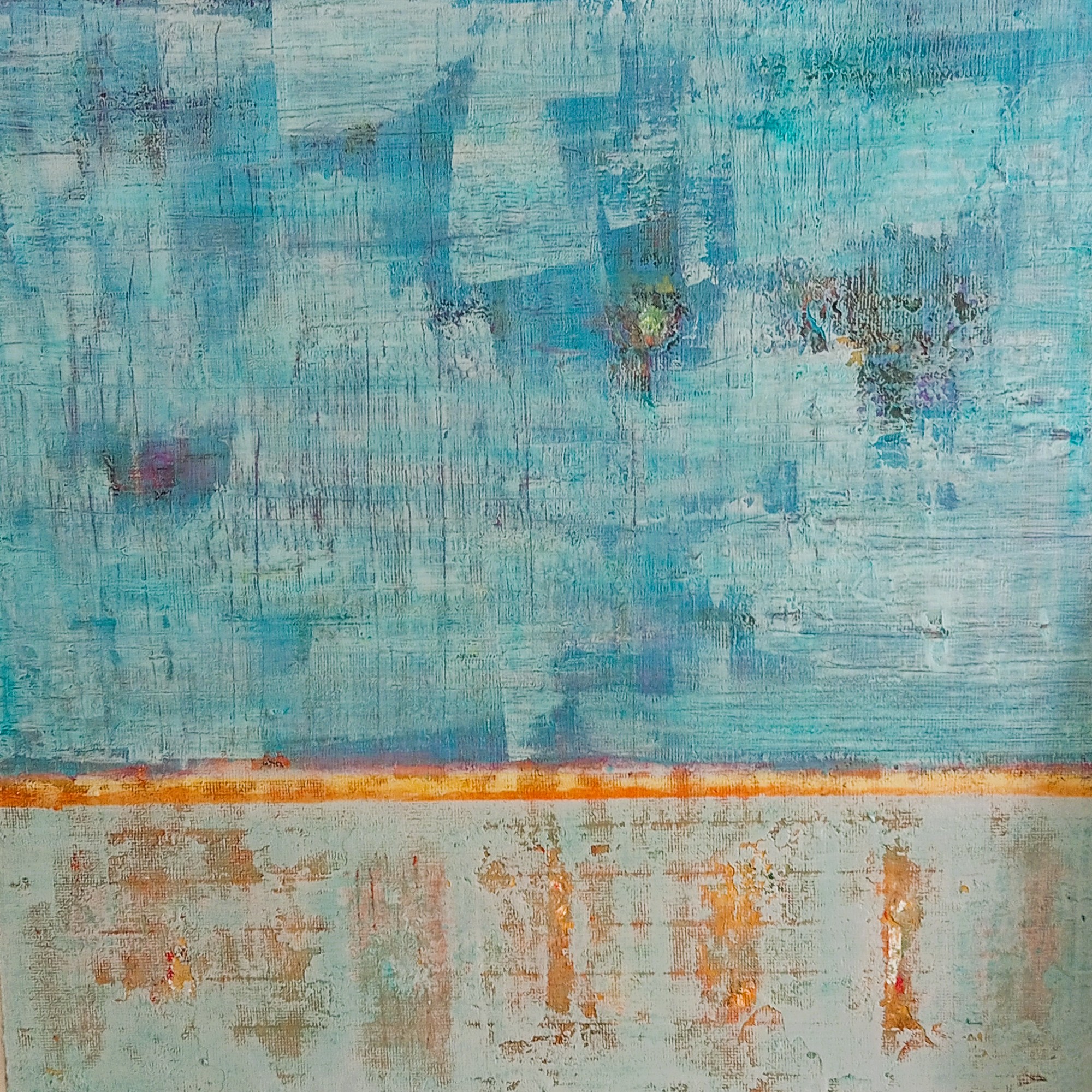 Peinture d'Anne Anderruthy, série des carrés (8)